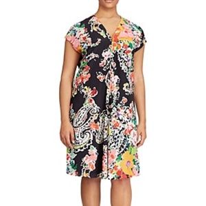 Lauren Ralph Lauren Floral Cap Sleeve Dress NWT
